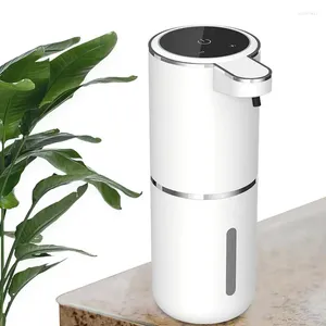 Dispensateur de savon liquide 800mAH USB RECHARGable moussant A réglable Smart Hand Washinglless pour les fournitures d'évier de cuisine
