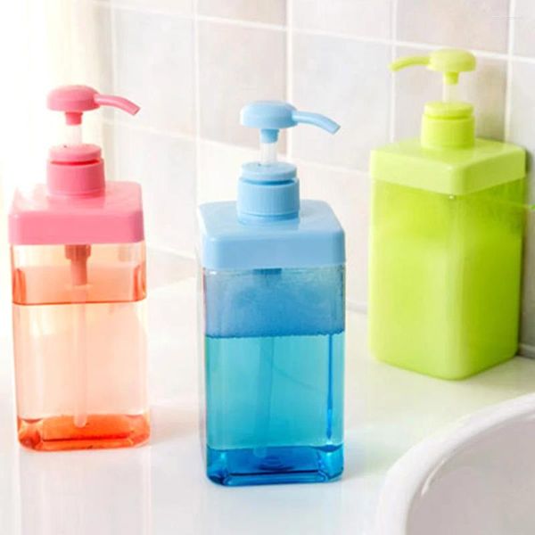 Dispensador de jabón líquido, botellas de cosméticos de 800ml, contenedor de champú para baño, Color aleatorio, viaje, ducha en casa, loción con bomba de mano