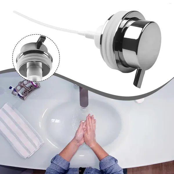 Dispensador de jabón líquido, cabezal de bomba de espuma ABS, 10,7, 8cm, botella de lavado corporal, prensa, accesorios de baño