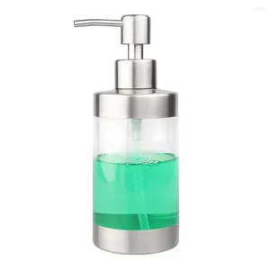 Dispensador de jabón líquido, bomba acrílica, loción transparente, botella desinfectante de manos portátil ligera para el hogar