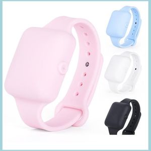 Vloeibare zeep dispenser verstelbare sile polsband hand ontsmettingsmiddel armbandpompen voor ADT kinderen zwart roze blauw witte druppel levering huis dhbwr