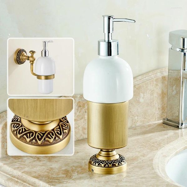 Dispensateur de savon liquide Bronze Bronze Type de lavage à main Produits de salle de bain Hampooin