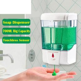 Arrivée du distributeur de savon liquide 700 ml Capteur automatique Capteur mural Dispens de shampooing Dispeners