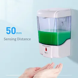 Dispensateur de savon liquide automatique Capteur électrique 400 ml Infrarouge moussant Rondières à main pour salle de bain 3588