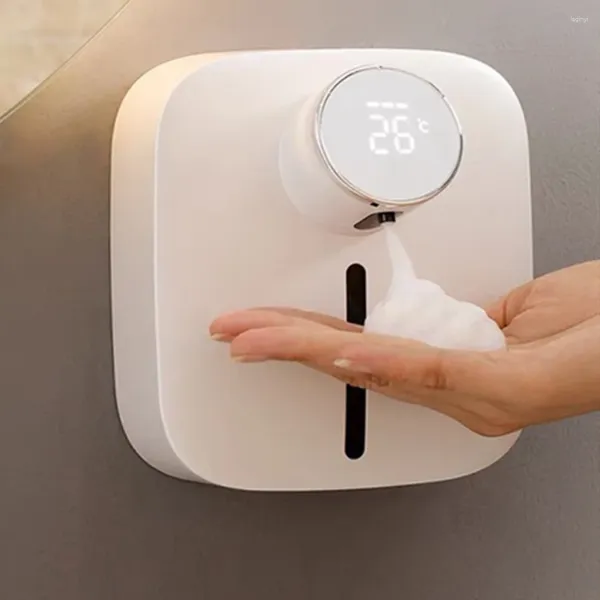 Dispensador automático de jabón líquido, máquina de carga USB, Sensor sin contacto montado en la pared, resistente al agua para baño y escuela