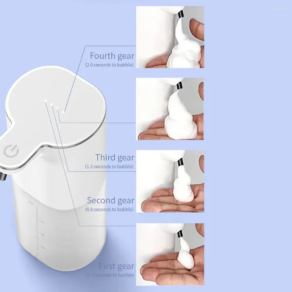 Dispensateur de savon liquide Dispeneurs en mousse de mousse USB Charging Salle de bain Smart Washing Machine
