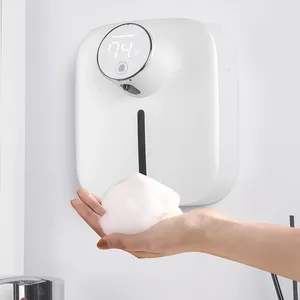 Distributeur automatique de savon liquide à mousse, capteur infrarouge intelligent, Machine à laver les mains murale, salle de bains, cuisine, sans contact
