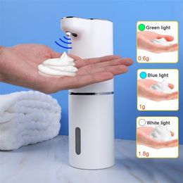 Distributeur de savon liquide automatique capteur sans contact de mousse USB chargeant la machine intelligente désinfectant pour les mains infrarouge 220924