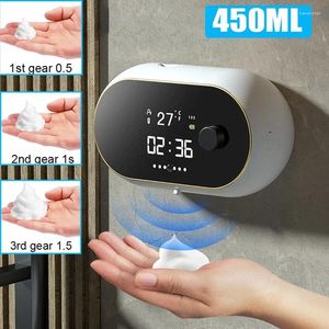Dispensateur de savon liquide en mousse automatique mousse de mousse de capteur infrarouge USB sans touche.