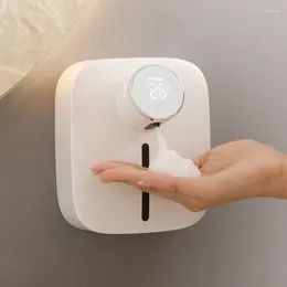 Dispensateur de savon liquide Mousse de mousse automatique USB Charge sans touche Machine de désinfectant à la main numérique pour bouteille de salle de bain