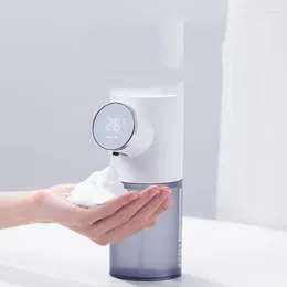 Vloeibare zeep dispenser automatische inductie opladen smart schuim huishouden elektrische hand sanering shampoo fles badkamer accessoires