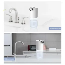 Dispensador de jabón líquido automático de larga duración, recargable por USB, espuma para el baño del hogar