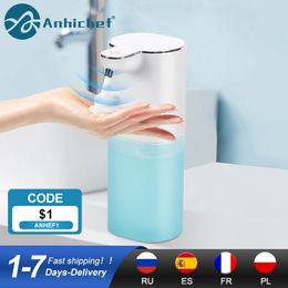 Distributeur de savon liquide capteur automatique sans contact infrarouge Usb charge mousse désinfectant pour les mains pour salle de bain 221123