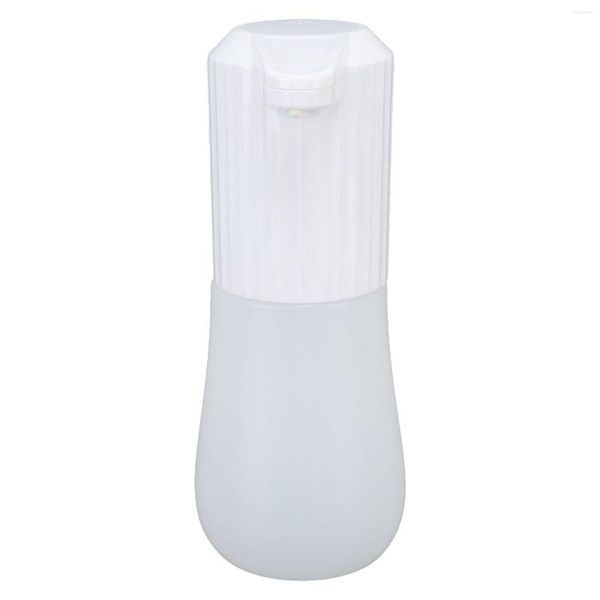 Distributeur de savon liquide à capteur automatique, en plastique blanc sans contact, fonctionne à piles, 600ml, pour salle de bains