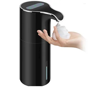 Dispenser de savon liquide automatique sans contact usb rechargeable électrique 450 ml de mousse noire dispense
