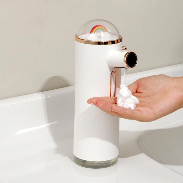 Distributeur de savon liquide automatique sans contact USB chargeant la Machine à mousse intelligente capteur de main lavage salle de bain outil