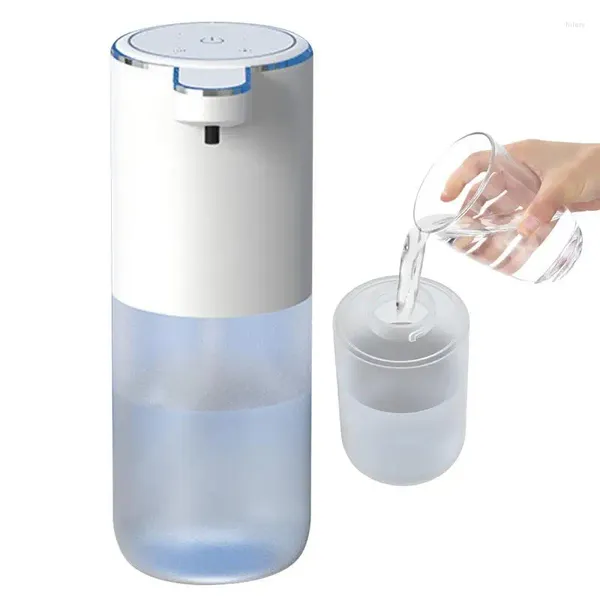 Dispensador de jabón líquido, dispensadores de espuma portátiles automáticos sin contacto, bomba de montaje en pared automática recargable