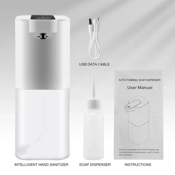 Distributeur de savon liquide automatique avec capteur 400 Ml mousse Rechargeable USB IPX4 étanche sans Contact