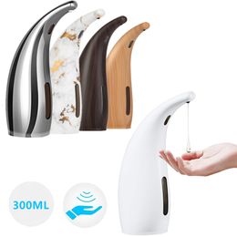 Vloeibare zeep dispenser badkamer 300 ml zeep dispenser automatische vloeistof soap dispenser infrarood smart sensor keuken touchless schuim shampoo dispensers 230504