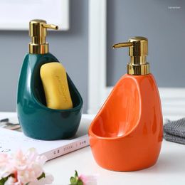 Vloeibare zeep dispenser badkamer dispenser-ceramisch handdesinfanist flesgoud dringende flessen-keuken accessoires wasmiddel fles spons