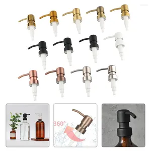 Zeepdispenser Badkamer Roestvrij Staal Metalen Pompkop Push Type Lotion Voor DIY Potten Flessen Accessoires