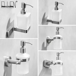 Vloeibare zeep dispenser badkamer muur gemonteerd 304 roestvrijstalen borstel borstel afgewerkte shampoo houder ml9313