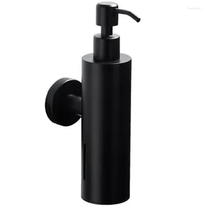 Vloeibare zeep dispenser zwarte fles wandmontage keuken roestvrijstalen handdesinfecteur houder shampoo