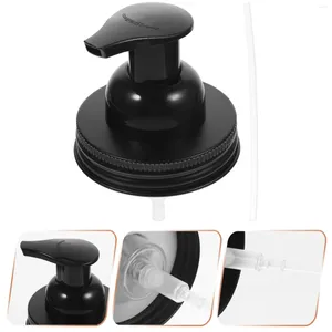 Dispensateur de savon liquide récipient noir mason bocal pompe têtes de tête de tête en acier inoxydable