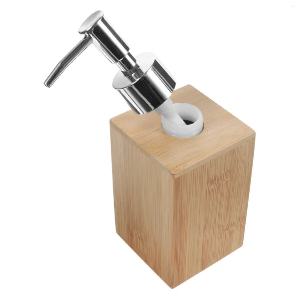 Dison de savon Liquid Dispenser Bottle Sink Pompe Shampoo Salle de bain Bamboo Bamboo Refipillable Terrarium Fogger