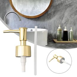 Dispensateur de savon Liquide Bouteille Appuyez sur la tête Pièces de pompe électroplate de buse Sanitary Ware Supplies