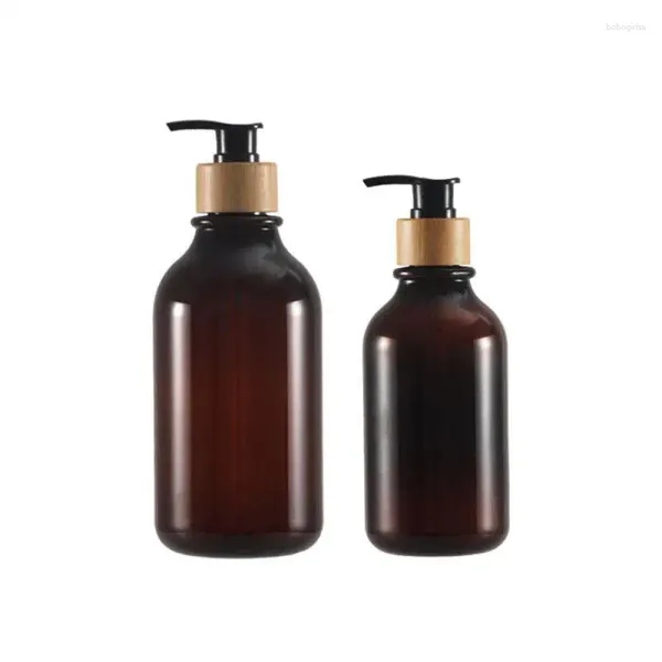 Le distributeur de savon liquide peut être recyclé Black Appuyez sur la bouteille de douche, Lotion portable de shampooing résistante et durable