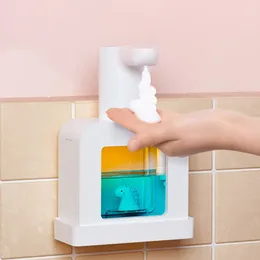 Carton de distributeur de savon liquide Migne Pet Pet Mousse USB Charge 400 ml Capteur sans touche mural de la machine pour El Wash Basin