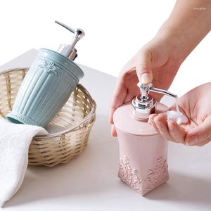 Vloeibare zeep dispenser gesneden plastic navulbare crème lotion flessen container voor cosmetische shampoo douchegel