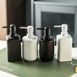 Distributeur de savon liquide en céramique 350ml 360ml, bouteille de shampoing pour salle de bains, désinfectant pour les mains, sous-bouteille vide de stockage, remplacement à pression