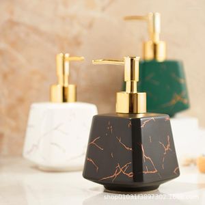 Vloeibare zeep dispenser keramische el pers make -up make -up hand sanering shampoo douchegel fles.