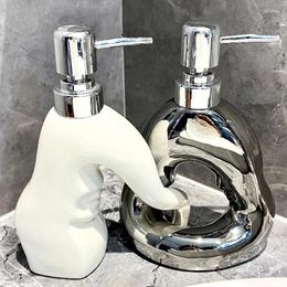 Dispensateur de savon liquide créatif en céramique Lotion bouteille de bouteille de bouteille de douche de douche dispensant décoration accessoires de salle de bain