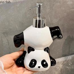 Zeepdispenser Creatieve Keramische Panda Lotion Flessendoos Cartoon Handdesinfecterend Shampoo Douchegel Badkamerbenodigdheden