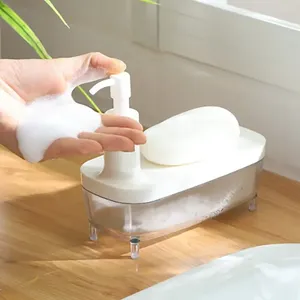 Vloeibare zeepdispenser Creatieve doorschijnende modelleringsspons Douchelotion Subfles Melkgereedschap Shampoo Badkamer Thuisboot