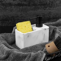 Détergent de distributeur de savon liquide avec éponge Caddy Surface Kitchen Capacité Pompe Pumple de rangement fuite