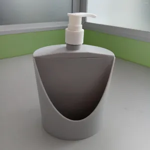 Plat de distributeur de savon liquide et support d'éponge Récipient compact 500 ml Bouteille de pompe pour le comptoir El Bar Salle de bain