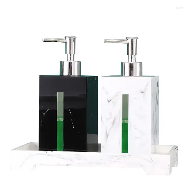 Dispensur de savon liquide Dispenseurs accessoires de salle de bain en marbre Shampooing Shampooing Hair Climaciner séparés Arrivées de l'embouteillage 500 ml