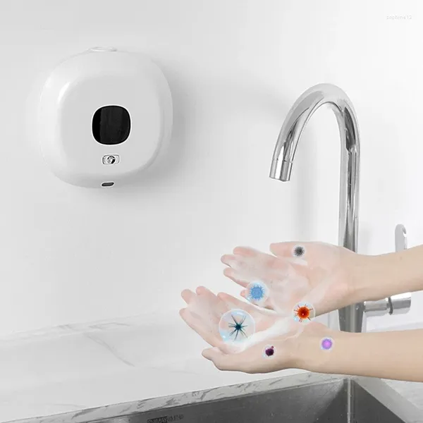 Dispensateur de savon liquide E5BE Mur Murlé sans contact 300 ml AUTO POUR BUREAU DE MALLL 3 Modes de distribution