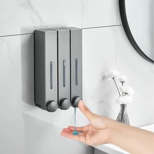 Liquid Soap Dispenser el el manual press soap dispenser single double three head wall-mounted hand sanitizer bottle shampoo shower dew dispenser 230926