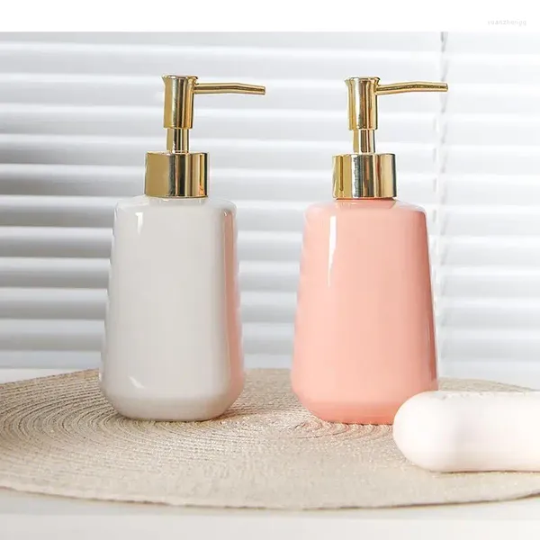 Dispensateur de savon liquide Shampoing en céramique Boutelles de désinfection en céramique ACCESSOIRES LOTION MÉNAGE