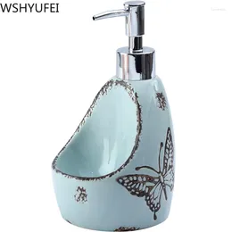 Dispensador de jabón líquido Fashion Ceramic Lotion Bottle Press Tipo de champú de champú ducha de champú Almacenamiento el hogar Decoración del baño del hogar wshyufei