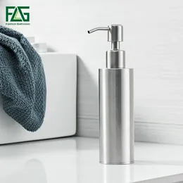 Liquid Soap Dispenser FLG Moderne keuken 200 ml roestvrijstalen ronde basis badkameraccessoires geborsteld nikkelspiegel handfles