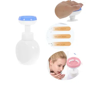 Dispensateur liquide Dispensateur de fleur de tampon pour les enfants nourrissant les bébés de nettoyage de bulles de lavage et les adultes avec une peau sensible