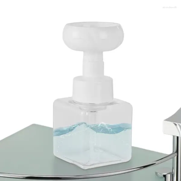 Distributeur de savon liquide, tampon de fleur, pompe à main, bouteille de mousse florale, barboteur, salle de bains, voyage, pot de rangement de 450ml