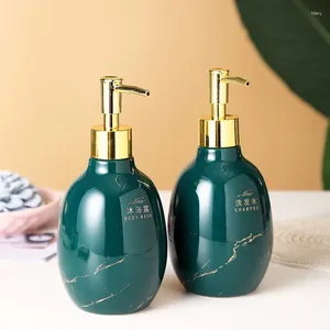 Dispensateur de savon liquide Green en céramique Salle de bain Shampooin