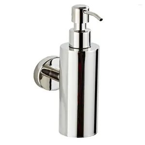 Dispensateur de savon liquide Récipient d'évier de cuisine à la main 304 en nickel de salle de bain en acier inoxydable Bouteille murale